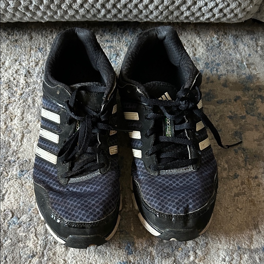 Adidas Black and White Running Shoes